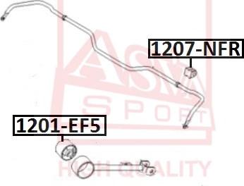 ASVA 1201-EF5 - Тампон, носач vvparts.bg