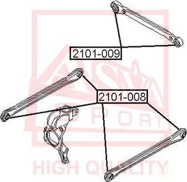 ASVA 2101-008 - Тампон, носач vvparts.bg