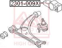 ASVA 2301-009X - Тампон, носач vvparts.bg