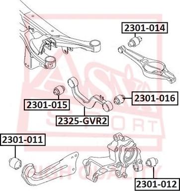 ASVA 2301-012 - Тампон, носач vvparts.bg