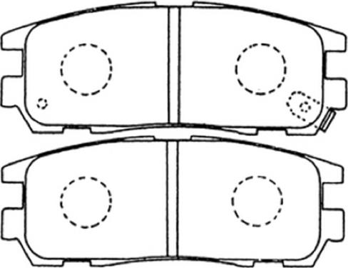 BENDIX DB1280 - Комплект спирачно феродо, дискови спирачки vvparts.bg