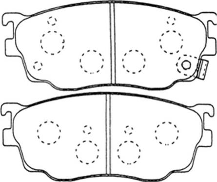 ASVA AKD-5418 - Комплект спирачно феродо, дискови спирачки vvparts.bg