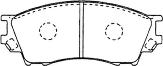 ASVA AKD-5334 - Комплект спирачно феродо, дискови спирачки vvparts.bg