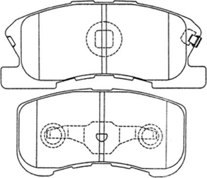 ASVA AKD-6427 - Комплект спирачно феродо, дискови спирачки vvparts.bg