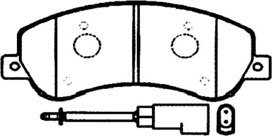 ASVA AKD-0444 - Комплект спирачно феродо, дискови спирачки vvparts.bg