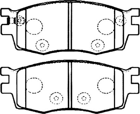 INTERBRAKE DP41491 - Комплект спирачно феродо, дискови спирачки vvparts.bg