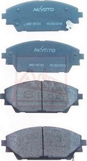 ASVA AKD-05103 - Комплект спирачно феродо, дискови спирачки vvparts.bg