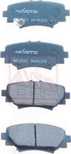 ASVA AKD-05203 - Комплект спирачно феродо, дискови спирачки vvparts.bg