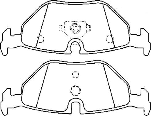 Mando MPF13NS - Комплект спирачно феродо, дискови спирачки vvparts.bg