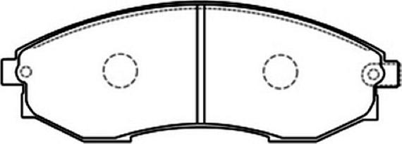 ASVA AKD-0083 - Комплект спирачно феродо, дискови спирачки vvparts.bg