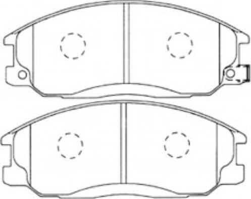 ASVA AKD-0825 - Комплект спирачно феродо, дискови спирачки vvparts.bg