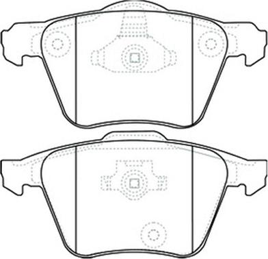 ASVA AKD-0357 - Комплект спирачно феродо, дискови спирачки vvparts.bg