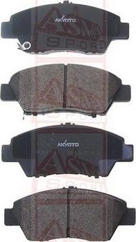 ASVA AKD-03101 - Комплект спирачно феродо, дискови спирачки vvparts.bg