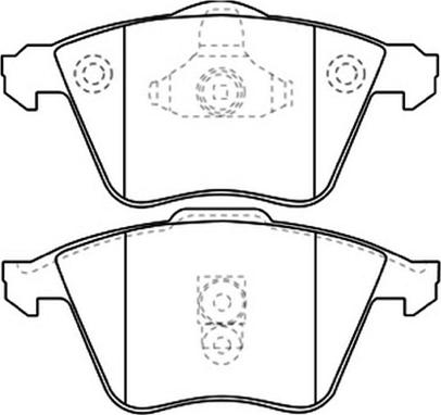 Valeo 670658 - Комплект спирачно феродо, дискови спирачки vvparts.bg