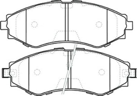 ASVA AKD-0374 - Комплект спирачно феродо, дискови спирачки vvparts.bg