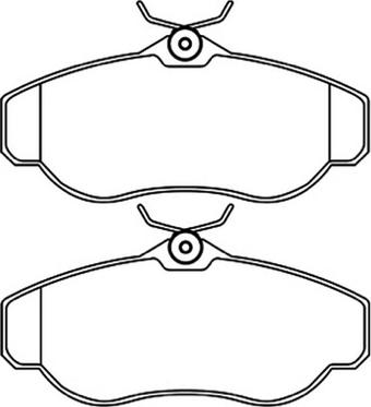 ASVA AKD-0295 - Комплект спирачно феродо, дискови спирачки vvparts.bg