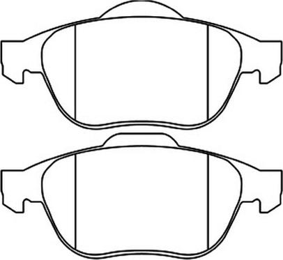 ASVA AKD-0204 - Комплект спирачно феродо, дискови спирачки vvparts.bg