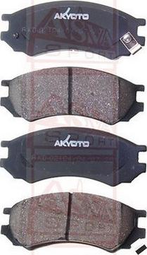 ASVA AKD-02104 - Комплект спирачно феродо, дискови спирачки vvparts.bg