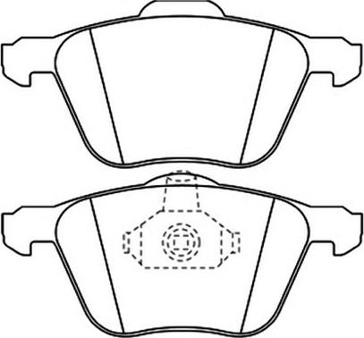 Roulunds Rubber 601781 - Комплект спирачно феродо, дискови спирачки vvparts.bg