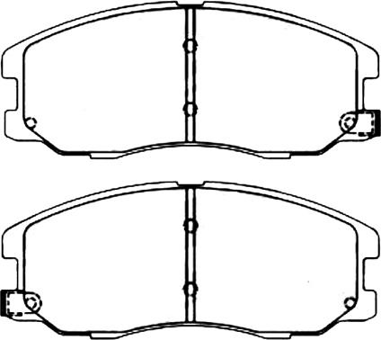 ASVA AKD-0715 - Комплект спирачно феродо, дискови спирачки vvparts.bg