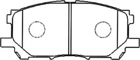 ASVA AKD-1497 - Комплект спирачно феродо, дискови спирачки vvparts.bg