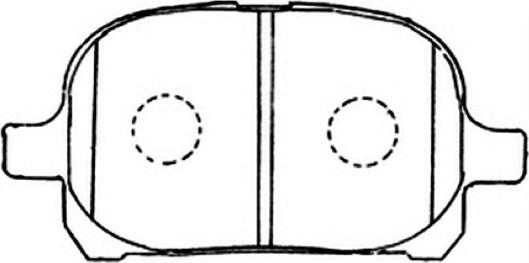 ASVA AKD-1401 - Комплект спирачно феродо, дискови спирачки vvparts.bg