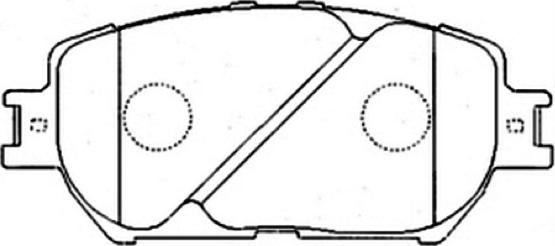 ASVA AKD-1479 - Комплект спирачно феродо, дискови спирачки vvparts.bg