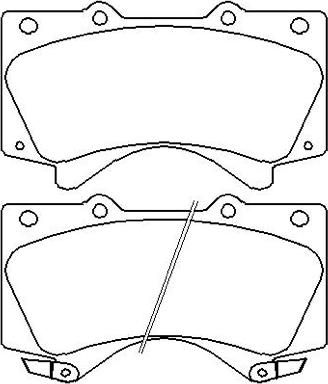 ASVA AKD-1541 - Комплект спирачно феродо, дискови спирачки vvparts.bg