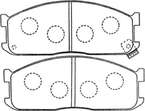 ASVA AKD-1048 - Комплект спирачно феродо, дискови спирачки vvparts.bg