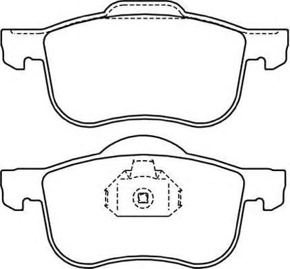 ASVA AKD-1058 - Комплект спирачно феродо, дискови спирачки vvparts.bg