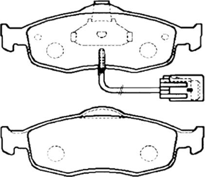 ASVA AKD-1012 - Комплект спирачно феродо, дискови спирачки vvparts.bg