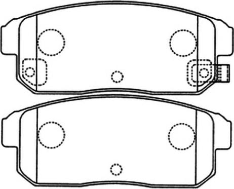 ASVA AKD-1088 - Комплект спирачно феродо, дискови спирачки vvparts.bg