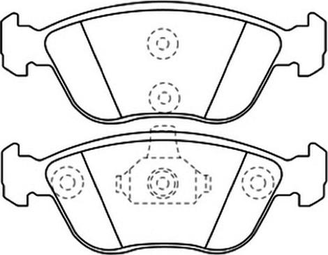 ASVA AKD-1021 - Комплект спирачно феродо, дискови спирачки vvparts.bg