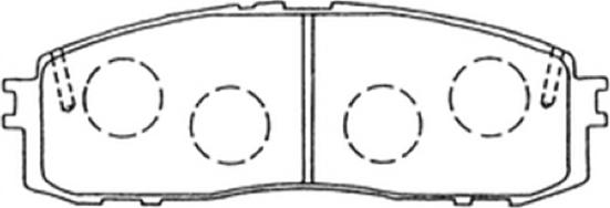 ASVA AKD-1147 - Комплект спирачно феродо, дискови спирачки vvparts.bg