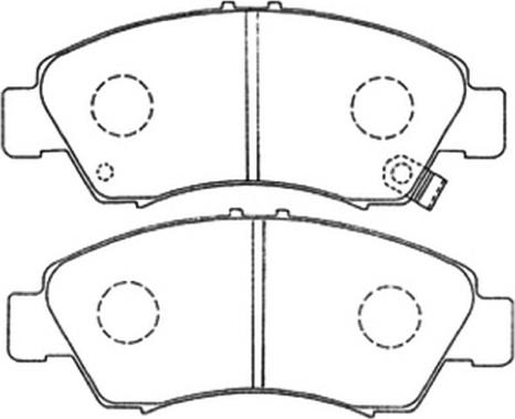 ASVA AKD-1159 - Комплект спирачно феродо, дискови спирачки vvparts.bg