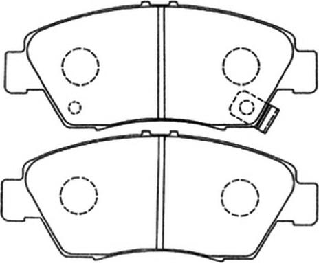 WXQP 42879 - Комплект спирачно феродо, дискови спирачки vvparts.bg