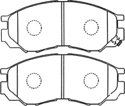 AD 1825RB - Комплект спирачно феродо, дискови спирачки vvparts.bg