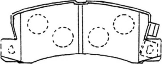 ASVA AKD-1180 - Комплект спирачно феродо, дискови спирачки vvparts.bg