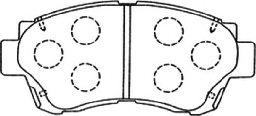 ASVA AKD-1131 - Комплект спирачно феродо, дискови спирачки vvparts.bg