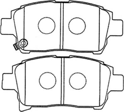 ASVA AKD-1133 - Комплект спирачно феродо, дискови спирачки vvparts.bg