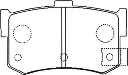 ASVA AKD-1121 - Комплект спирачно феродо, дискови спирачки vvparts.bg