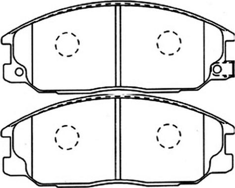 ASVA AKD-1300 - Комплект спирачно феродо, дискови спирачки vvparts.bg