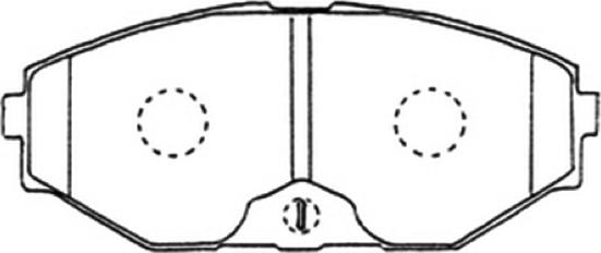 ASVA AKD-1311 - Комплект спирачно феродо, дискови спирачки vvparts.bg