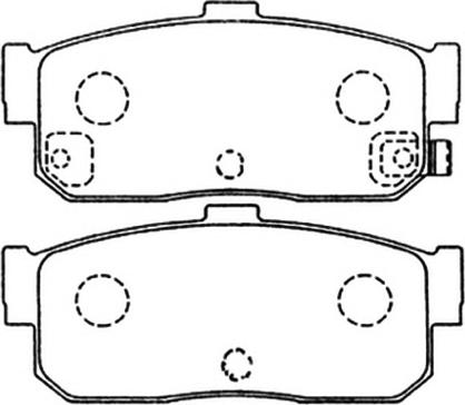 ASVA AKD-1312 - Комплект спирачно феродо, дискови спирачки vvparts.bg