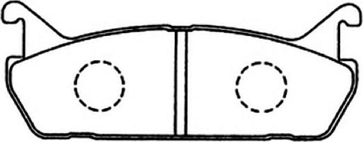 ASVA AKD-1330 - Комплект спирачно феродо, дискови спирачки vvparts.bg