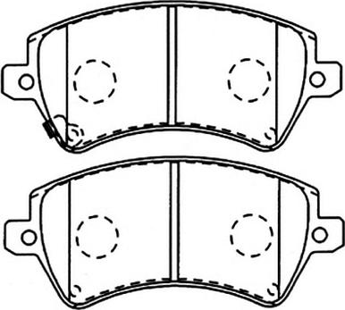 INTERBRAKE DP11573 - Комплект спирачно феродо, дискови спирачки vvparts.bg