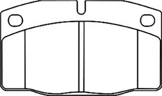 ASVA AKD-1242 - Комплект спирачно феродо, дискови спирачки vvparts.bg