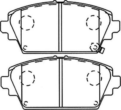 ASVA AKD-1268 - Комплект спирачно феродо, дискови спирачки vvparts.bg