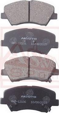 ASVA AKD-12106 - Комплект спирачно феродо, дискови спирачки vvparts.bg