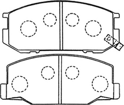 ASVA AKD-1217 - Комплект спирачно феродо, дискови спирачки vvparts.bg